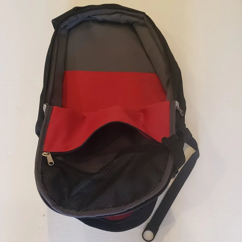 Fortinet Red and Black Computer Laptop Back Pack